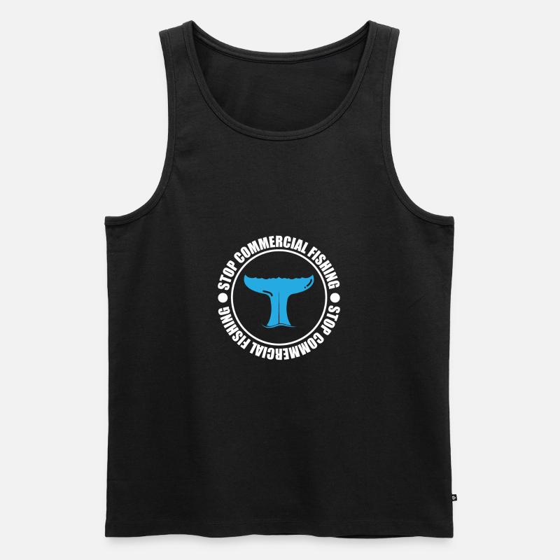 Save the Ocean - Männer Premium Bio Tank Top - Schwarz