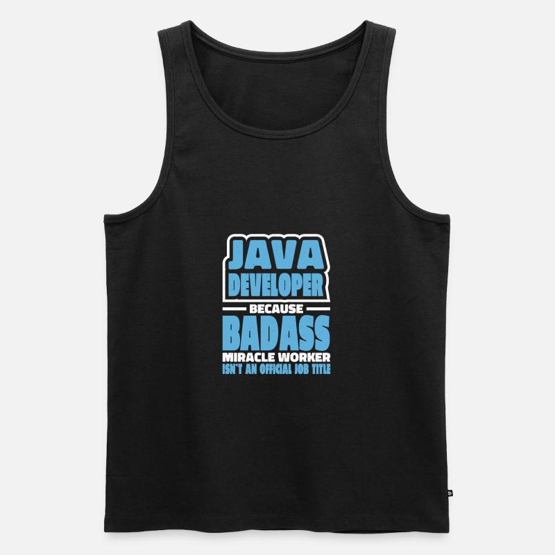 Java Developer Badass - Débardeur bio Premium Homme - noir