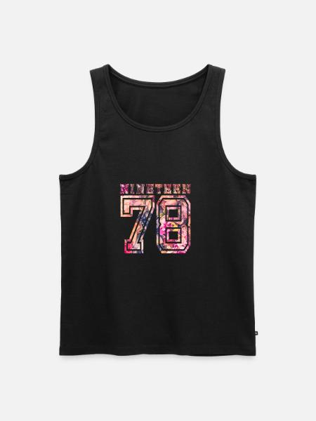 NINETEEN 1978 B - Men's Premium Organic Tank Top - black