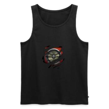Lautsprecher 2 in mir - Männer Premium Bio Tank Top - Schwarz - Vorne - Michal (187cm)