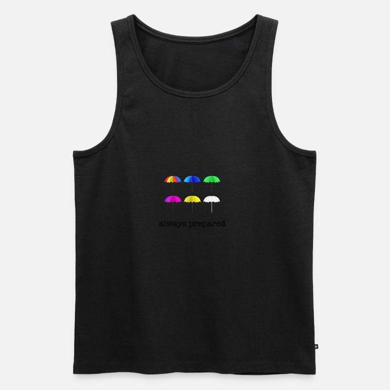 Regenschirme Herbst Geschenkidee - Männer Premium Bio Tank Top - Schwarz