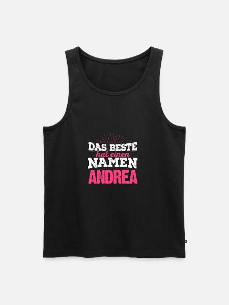 ANDREA - das Beste - Männer Premium Bio Tank Top - Schwarz