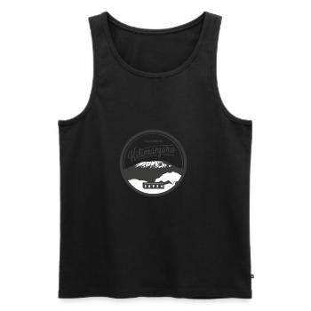 Kilimanjaro - Men's Premium Organic Tank Top - black - Front - AI Model Male 178 light (178cm)