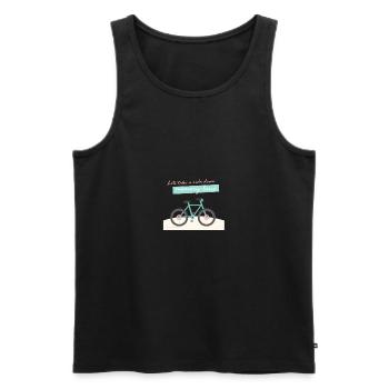 Memory lane - Men's Premium Organic Tank Top - black - Front - Michal (187cm)