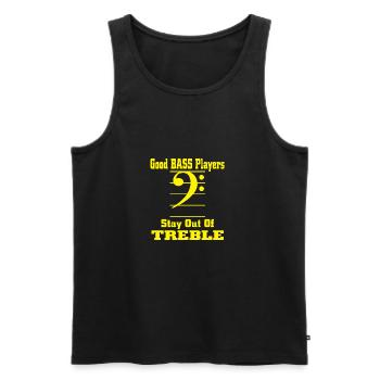 Bass Spieler - Männer Premium Bio Tank Top - Schwarz - Vorne - Michal (187cm)