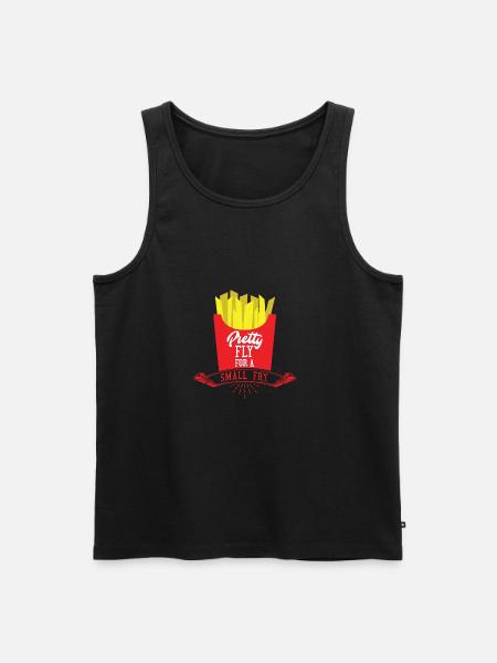 French fries pretty fly - Men's Premium Organic Tank Top - black