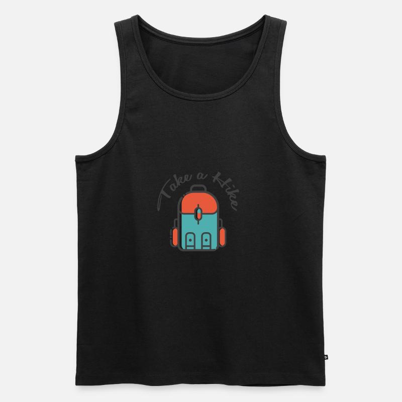 take a hike - Männer Premium Bio Tank Top - Schwarz