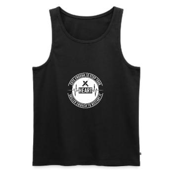 Krankenschwester Schwester Krankenhaus Geschenk - Männer Premium Bio Tank Top - Schwarz - Vorne - Michal (187cm)