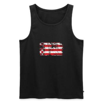 Bremen Flagge Bremer Fahne - Männer Premium Bio Tank Top - Schwarz - Vorne - AI Model Male 178 light (178cm)