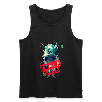 Koala bear - Men's Premium Organic Tank Top - black - Front - AI Model Male 178 light (178cm)