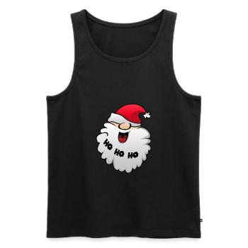 Weihnachtsmann Geschenk Santa Claus Nikolaus Xmas - Männer Premium Bio Tank Top - Schwarz - Vorne - Michal (187cm)