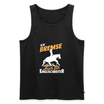 Westernreiterin Westernreiten Pferd Reitverein - Männer Premium Bio Tank Top - Schwarz - Vorne - Michal (187cm)