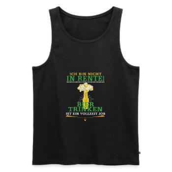 Geschenk Ruhestand - Männer Premium Bio Tank Top - Schwarz - Vorne - Michal (187cm)