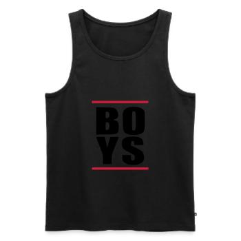 BOYS Party Guys Gay Homo Gay Celebration Statement - Men's Premium Organic Tank Top - black - Front - AI Model Male 178 light (178cm)