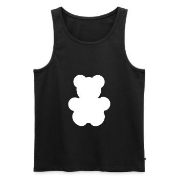 Carl Weiss - Männer Premium Bio Tank Top - Schwarz - Vorne - AI Model Male 178 light (178cm)