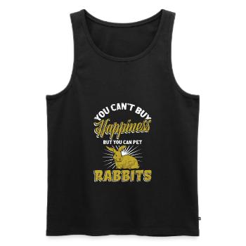 Lapin lapin - Débardeur bio Premium Homme - noir - Devant - Michal (187cm)