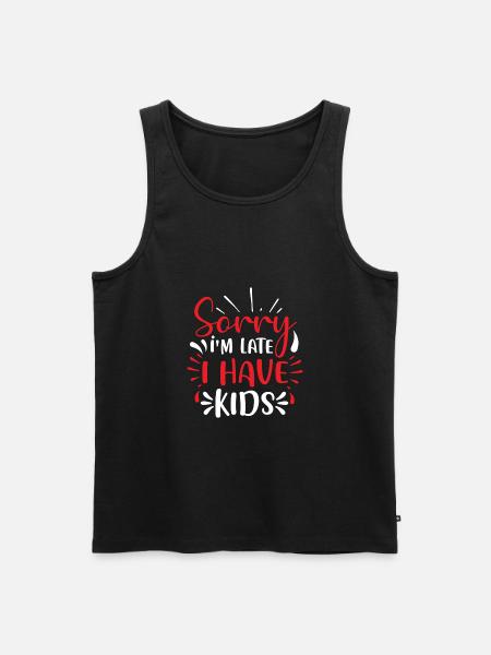 I Have Kids - Men's Premium Organic Tank Top - black