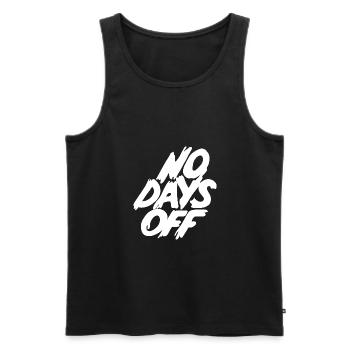 Gym Sport sport de musculation - Débardeur bio Premium Homme - noir - Devant - Michal (187cm)