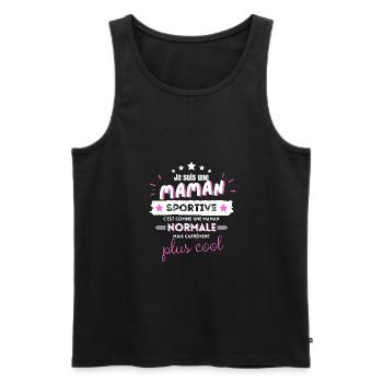 Best Mom Sports Humor Gift - Men's Premium Organic Tank Top - black - Front - Michal (187cm)