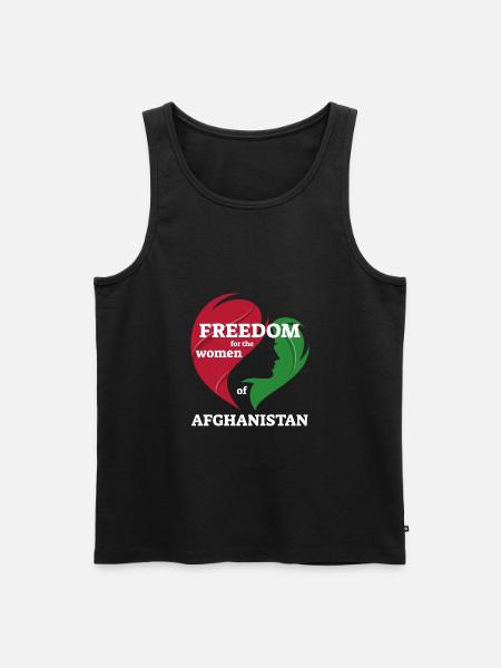 Frihed for kvinderne i Afghanistan. Solidaritet - Herre Premium økologisk tanktop - sort