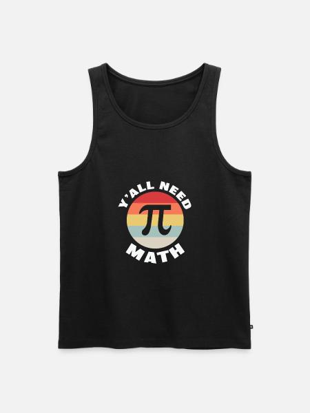 Math Teacher y'all need math - Men's Premium Organic Tank Top - black