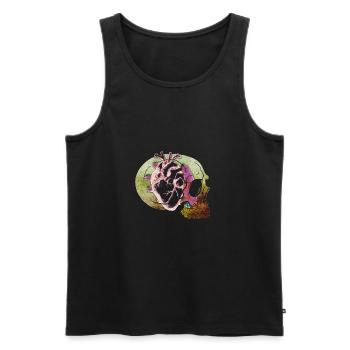 Headbleed - Débardeur bio Premium Homme - noir - Devant - Michal (187cm)