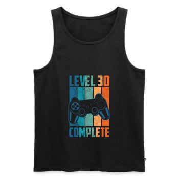 Level 30 Complete 30e anniversaire cadeau de gamer - Débardeur bio Premium Homme - noir - Devant - Michal (187cm)