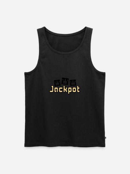 jackpot - Männer Premium Bio Tank Top - Schwarz