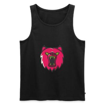 Bear - Men's Premium Organic Tank Top - black - Front - AI Model Male 178 light (178cm)