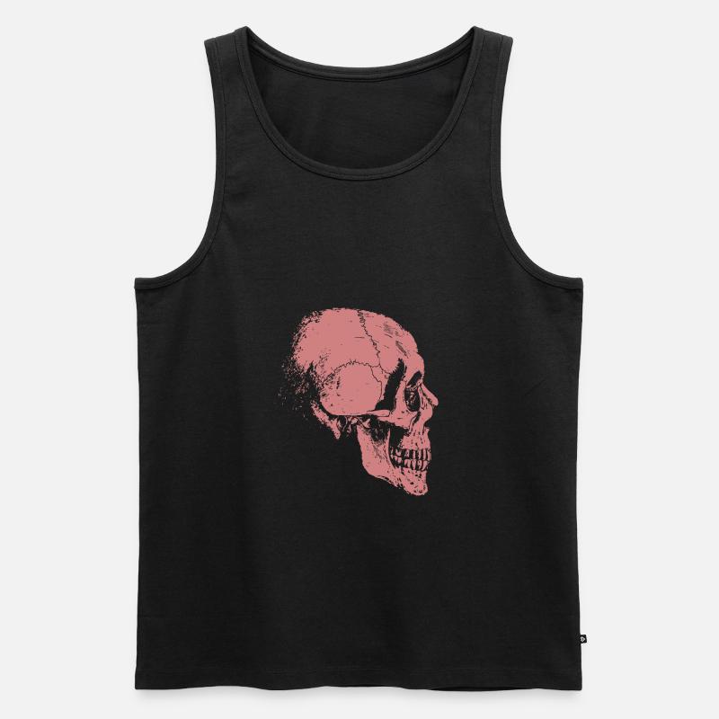 Skelett - Männer Premium Bio Tank Top - Schwarz