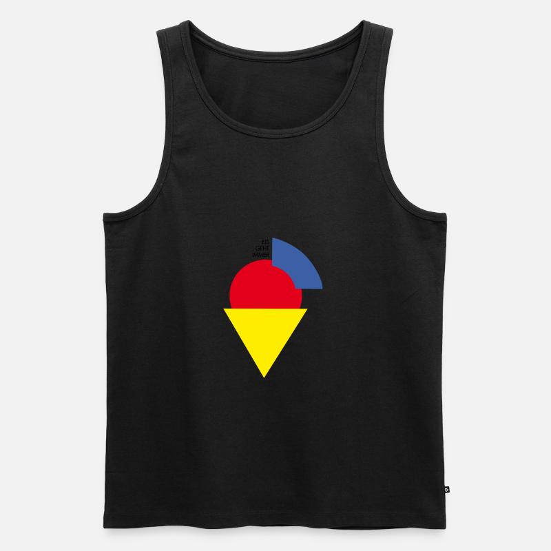 Eis geht immer - Männer Premium Bio Tank Top - Schwarz