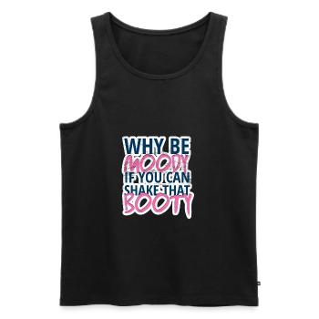 Sport - Gym - Fitness - Danse - Entraînement - Cadeau - Débardeur bio Premium Homme - noir - Devant - Michal (187cm)