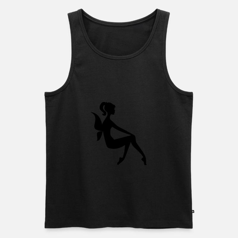 Fee - Männer Premium Bio Tank Top - Schwarz