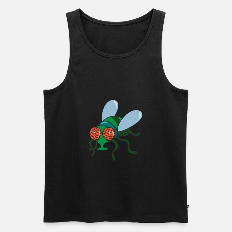Fliege - Männer Premium Bio Tank Top - Schwarz