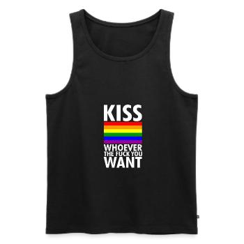 LGBT gay marriage gay lesbian bi bisexual pride - Men's Premium Organic Tank Top - black - Front - Michal (187cm)