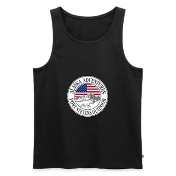 Alaska - Polar bear - Eisbär - Männer Premium Bio Tank Top - Schwarz - Vorne - AI Model Male 178 light (178cm)