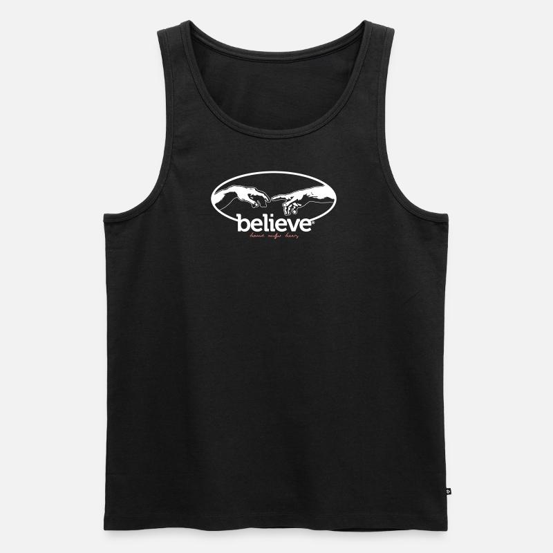 Believe - Männer Premium Bio Tank Top - Schwarz