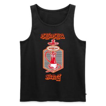 Shisha Hookah Shishabar heizen und rauchen - Männer Premium Bio Tank Top - Schwarz - Vorne - AI Model Male 178 light (178cm)