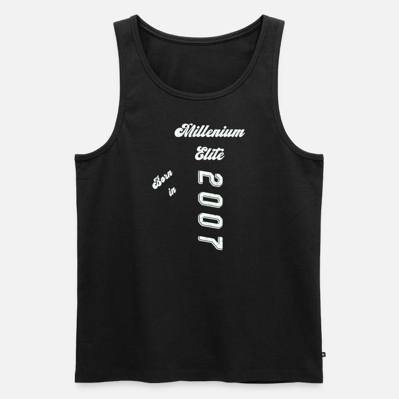 2007 - Männer Premium Bio Tank Top - Schwarz