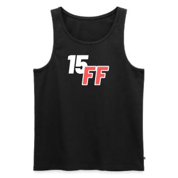 FF15 - Männer Premium Bio Tank Top - Schwarz - Vorne - AI Model Male 178 light (178cm)
