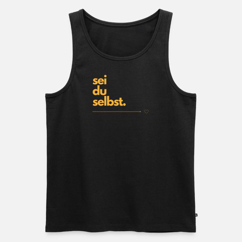 sei du selbst - Männer Premium Bio Tank Top - Schwarz