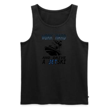 Jetski fahren Jetskifahrer Motorboot Geschenkidee - Männer Premium Bio Tank Top - Schwarz - Vorne - Michal (187cm)