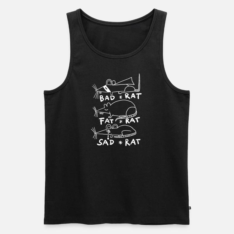 Rats - Männer Premium Bio Tank Top - Schwarz