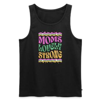 Bestes Mama-Geschenk Muttertag Mama Schön Stark - Männer Premium Bio Tank Top - Schwarz - Vorne - Michal (187cm)