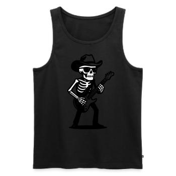 Bone to be wild - Männer Premium Bio Tank Top - Schwarz - Vorne - AI Model Male 178 light (178cm)