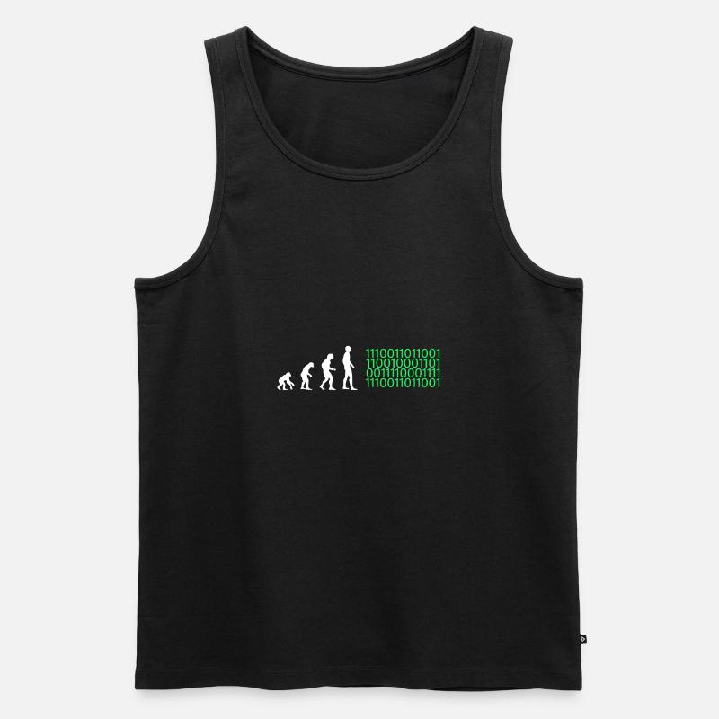 Evolution Artificial Intelligence - Men's Premium Organic Tank Top - black