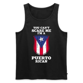 Puerto Rico | Puerto Ricaner Flagge Geschenkideen - Männer Premium Bio Tank Top - Schwarz - Vorne - Michal (187cm)