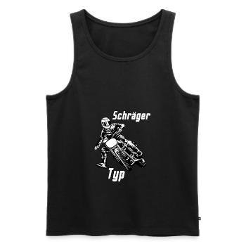 Schraeger type motorcycle - Men's Premium Organic Tank Top - black - Front - Michal (187cm)