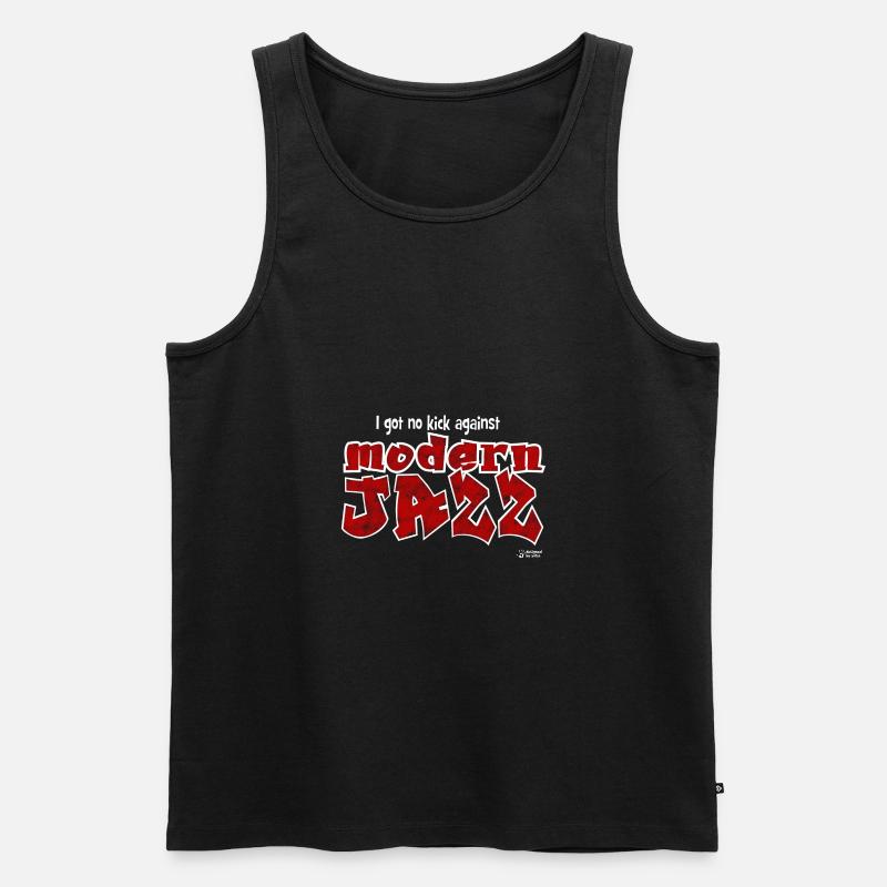 Moderner Jazz - Männer Premium Bio Tank Top - Schwarz