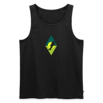 American Football Footballer Gridiron - Men's Premium Organic Tank Top - black - Front - Michal (187cm)